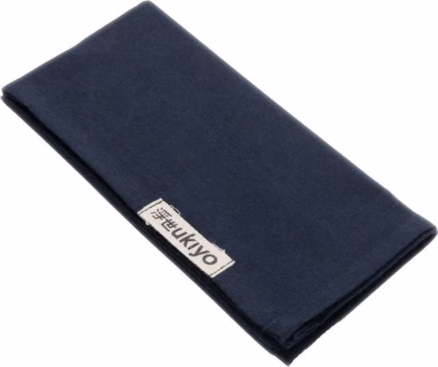 Ukiyo Cotton Napkins Set of 4 in Blue, W/D: 45.0 x 45.0 cm