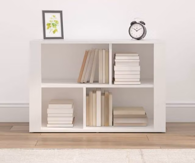 Berkfield Home White Sideboard in Engineered Wood W/D/H: 80 x 30 x 54 cm