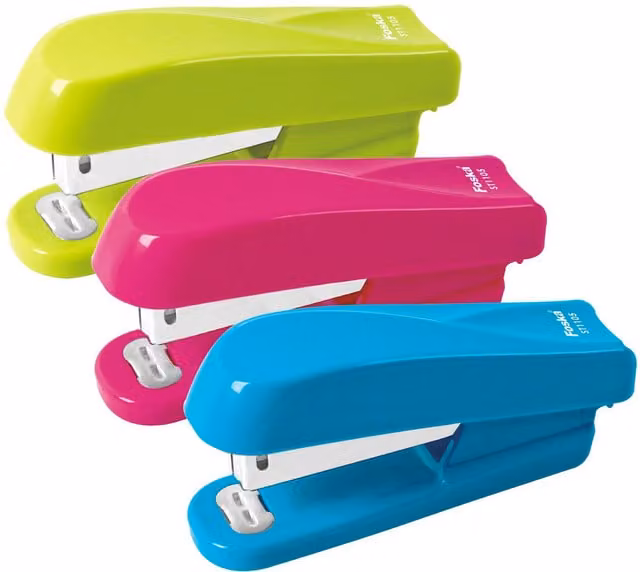 Foska Pink Desktop Stapler for up to 20 Sheets