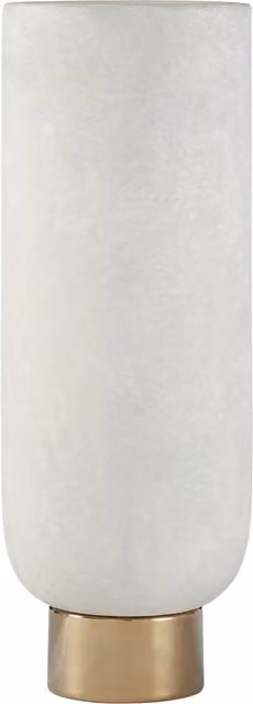 Interiors by Premier Small Multicolour and White Glass and Ceramic Vase