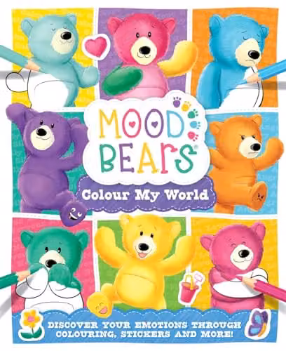 Mood Bears: Colour My World Multicolour Childrens Emotion Colouring Book