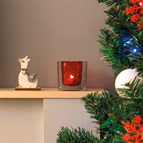 Netagon White Wooden Alpaca Tabletop Ornament – 4