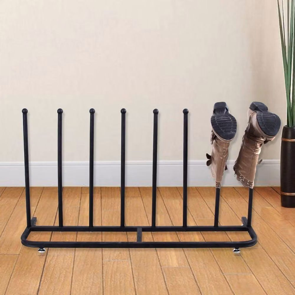 Kelvenix Modern Black Metal Freestanding Shoe Rack for Hallways – 2