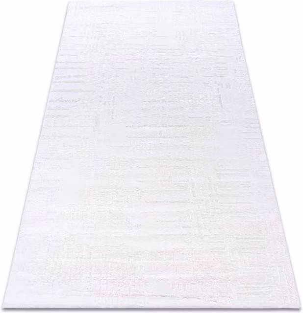 RugsX Abstract Design Rectangular Rug in Beige and White, W: 200 cm, D: 100 cm