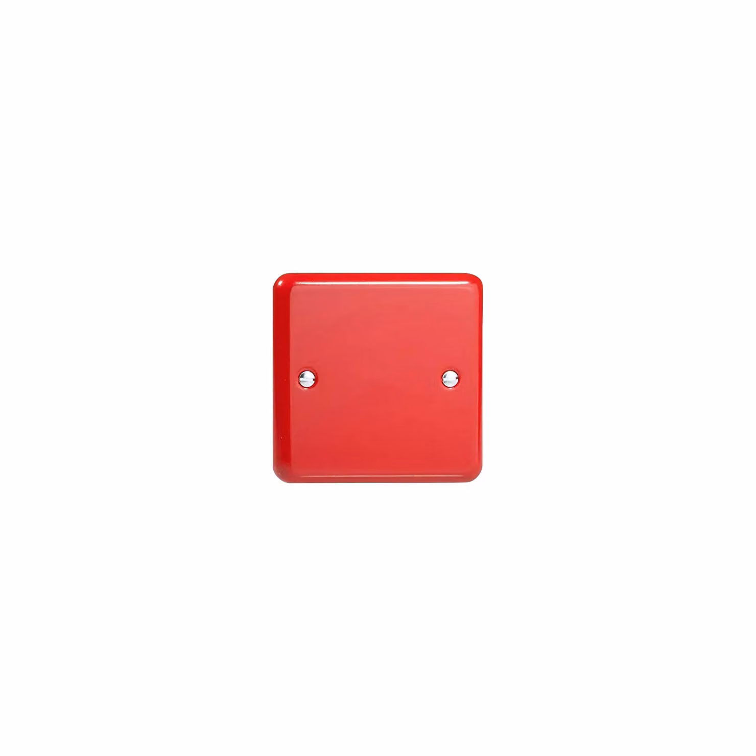 Varilight Single Blank Plate in Red – 2