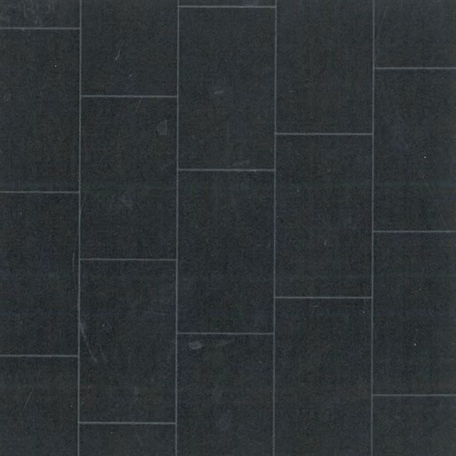IVC Grey Stone Look Non Slip Vinyl Flooring Sheet in Black, 2.0mm, W: 200 cm, L: 900 cm