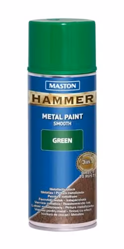 Maston Opaque Hammer Smooth Spray Paint, Green, 400ml