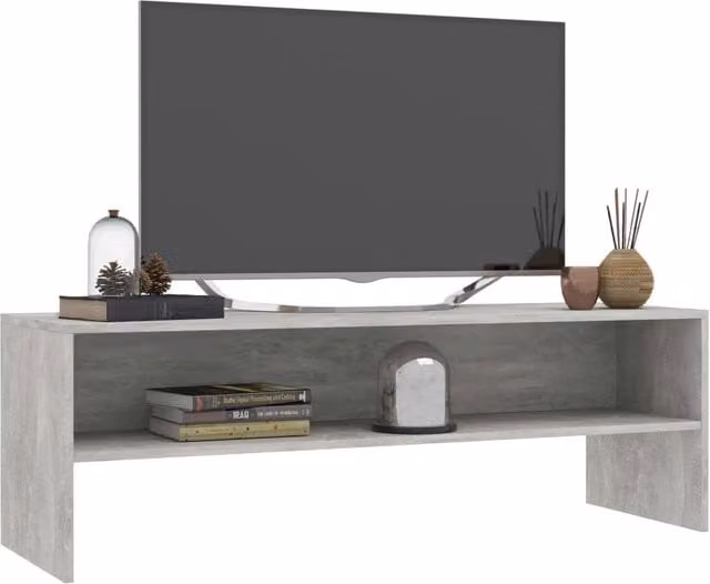 Berkfield Home Modern TV Cabinet in Concrete Grey, W/D/H: 120 x 40 x 40 cm – 1