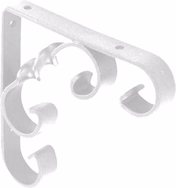 Securit Scroll Angle Bracket, White