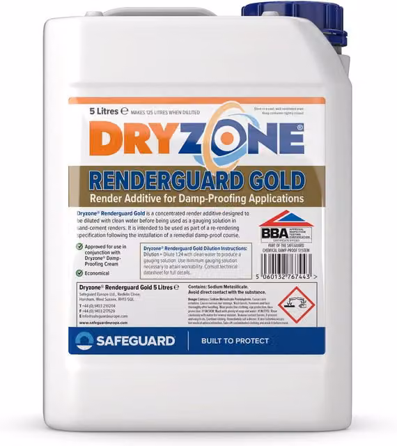 Dryzone Renderguard Gold Render Additive, Gold, 18 cm