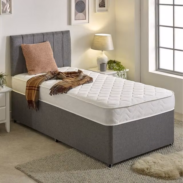 Starlight Beds White Hybrid Pocket Spring and Memory Foam Mattress, W/D/H: 90 x 190 cm