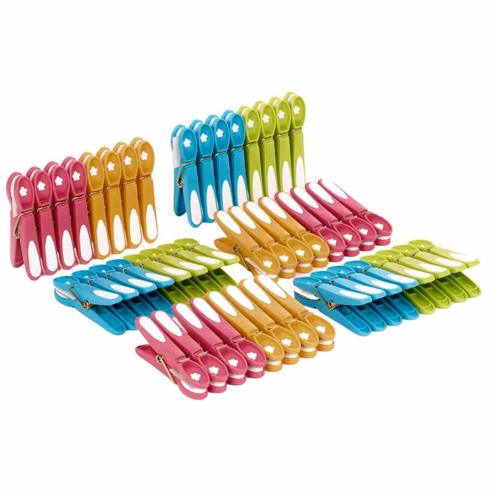 Orwell Daisy Plastic Pegs, Multicolour, 48 Pack – 2