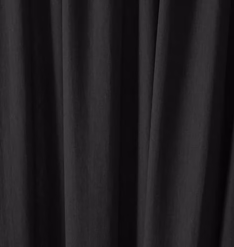 Fusion Blackout Pencil Pleat Thermal Curtains, Black, 2 Panels, W: 183 cm, H: 229 cm – 3
