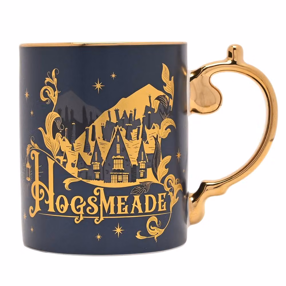Widdop and Co Harry Potter Hogsmeade Ceramic Mug in Blue and Gold, 300ml – 3