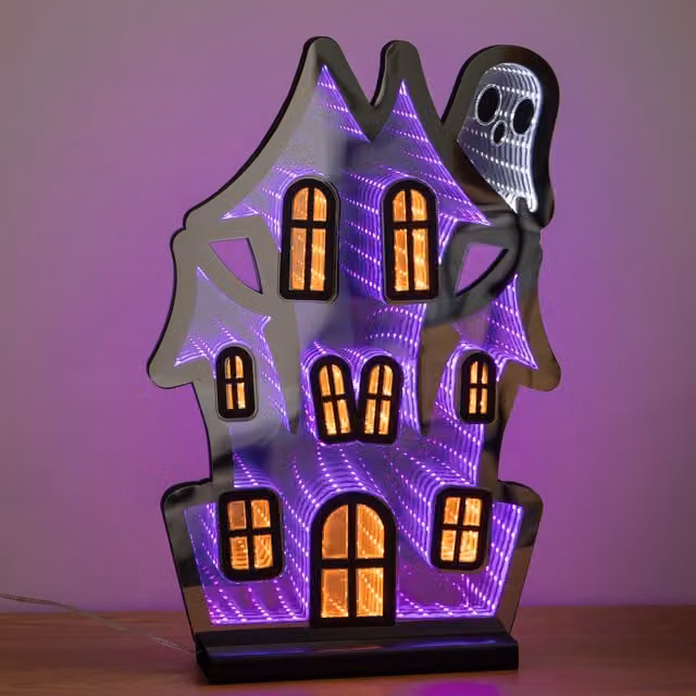 Samuel Alexander Multicolour Halloween Haunted House Infinity Light Decoration with LED Effect – 1