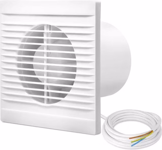 NESTLUNE Silent Bathroom Extractor Fan Standard in White