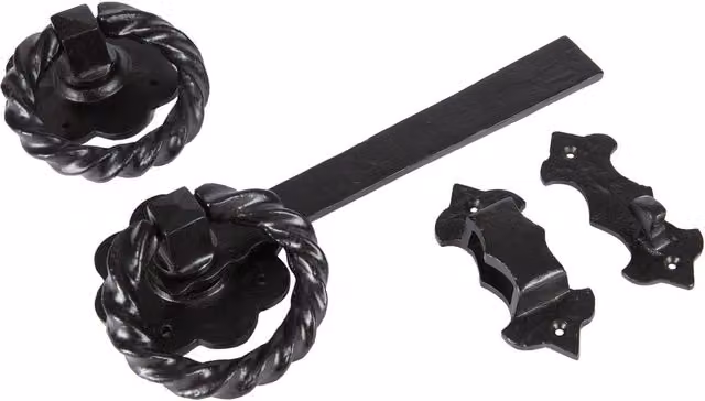 Hammer and Tongs Black Iron Rosette Set – 7