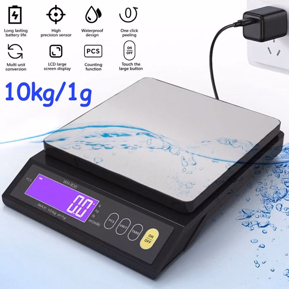 EONLION Digital Kitchen Food Weighing Scale, 10kg Capacity, Black – 3