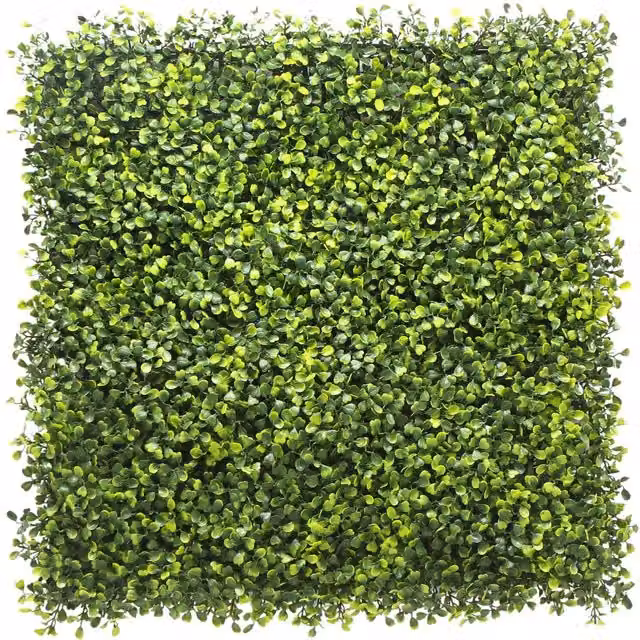 True Products Artificial Green Boxwood Wall Panel, 50 x 50 cm