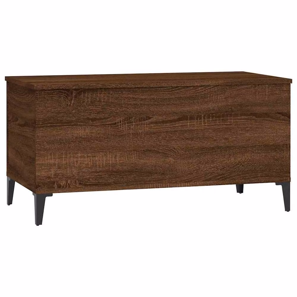 Berkfield Home Brown Oak Coffee Table with Lift Mechanism, W: 90 cm, D: 44.5 cm, H: 45 cm – 4