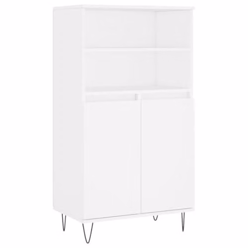 vidaXL Highboard in White, W/D/H: 60 x 36 x 110 cm – 1