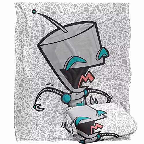 LOGOVISION White Fluffy Fleece Throw Blanket, W/D/H: 152 x 127 cm