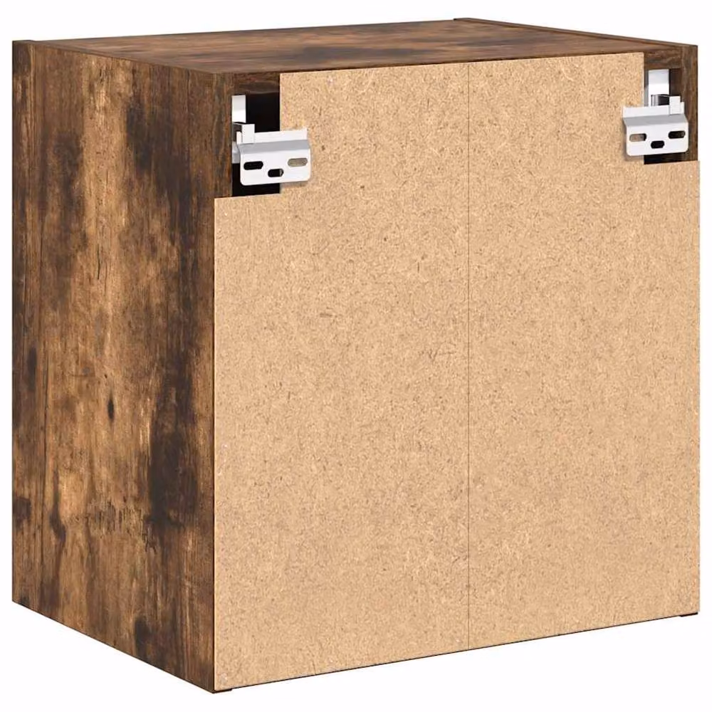 Berkfield Home Set of 2 Wall Mounted Garage and Workshop Cabinets in Smoked Oak Brown – 5
