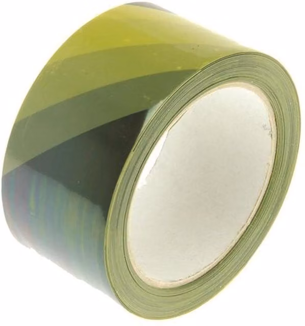 Faithfull Professional Self-adhesive Hazard Barrier Tape in Black and Yellow Stripes