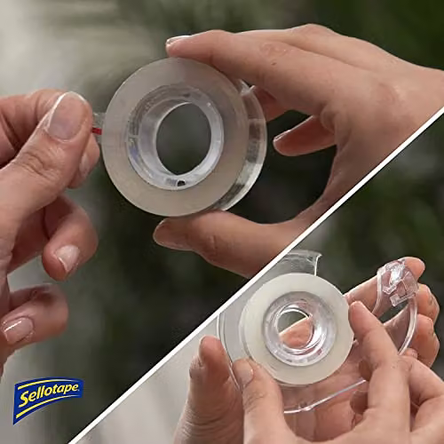 Sellotape On-Hand Extra Strong Clear Tape Refills, Pack of 2, W: 1.8 cm, L: 15 m – 3