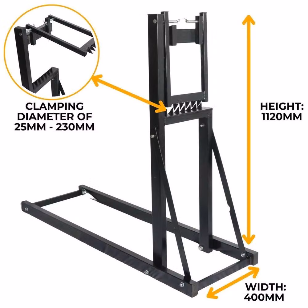 Havendro Heavy Duty Steel Saw Horses with Ground Spikes in Black – 2