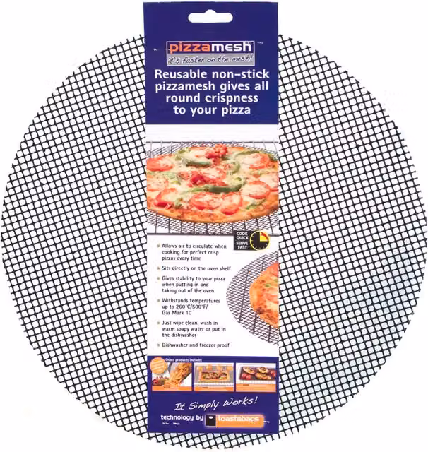 Toastabags Pizzamesh Black Round Mesh Pizza Cooker, Diameter: 36 cm
