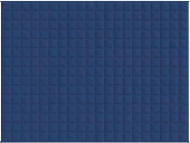 Berkfield Home Blue Weighted Blanket for Adults, W: 152 cm, L: 203 cm, 7 kg – 1