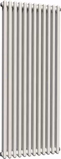 Lux Heat Vertical Coloured Column Radiator in Antique White, H: 150 cm x W: 56 cm