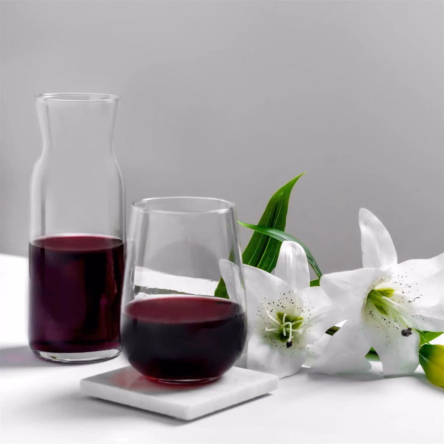 LAV Gaia Extra Large Stemless Wine Glasses, 590ml, Transparent, Pack of 6 – 3