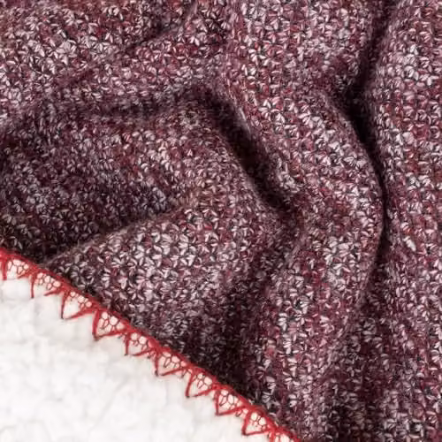 Riva Home Nurrel Knitted Throw in Rust and Grey, W: 130 cm, L: 180 cm – 2