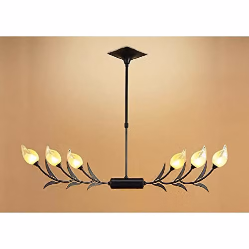 Netlighting Inspired Mantra Holland Telescopic Linear Pendant 6 Light G9, Brown and Black Oxide – 2