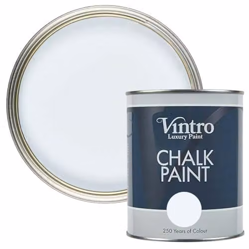 Vintro Beau Blue Chalk Furniture Paint, Ultra Matt Finish, 1 Litre