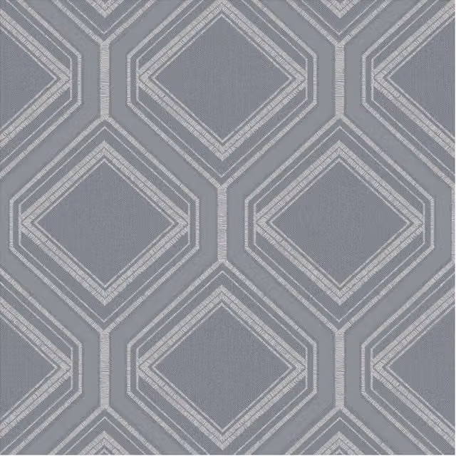 Superfresco Saville Row Geometric Abstract Grey Wallpaper, Width: 52 cm