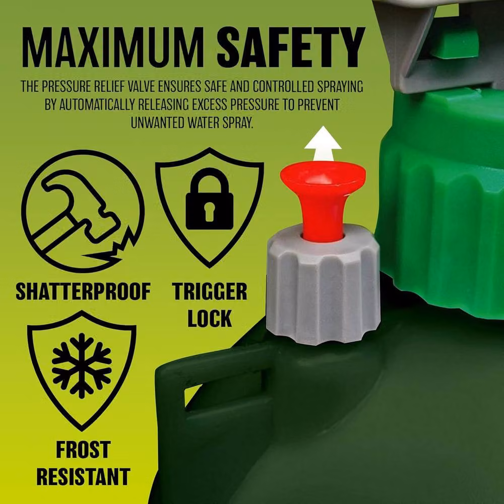BARGAINS-GALORE 5l Manual Pressure Sprayer Multipurpose Garden Tool, Green – 6