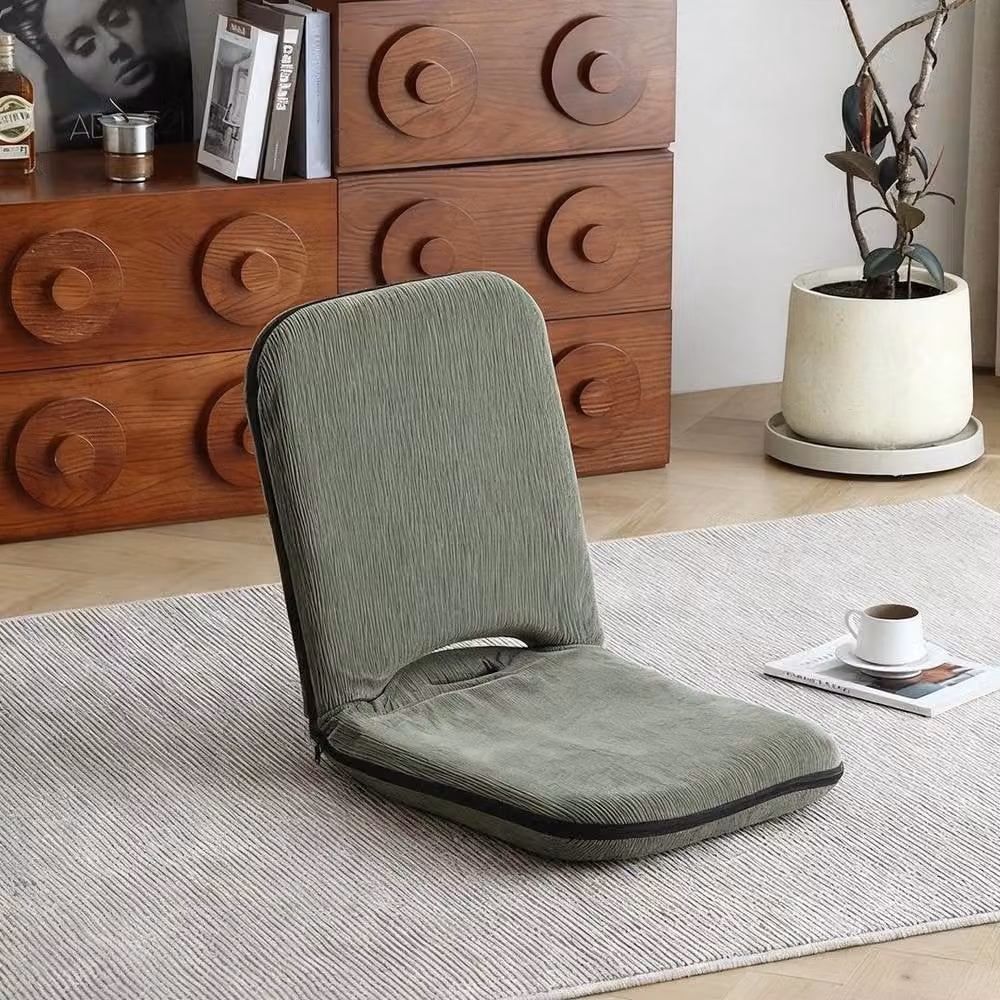 SPETLEK 5-Position Folding Floor Gaming Chair and Lazy Sofa in Green – 3