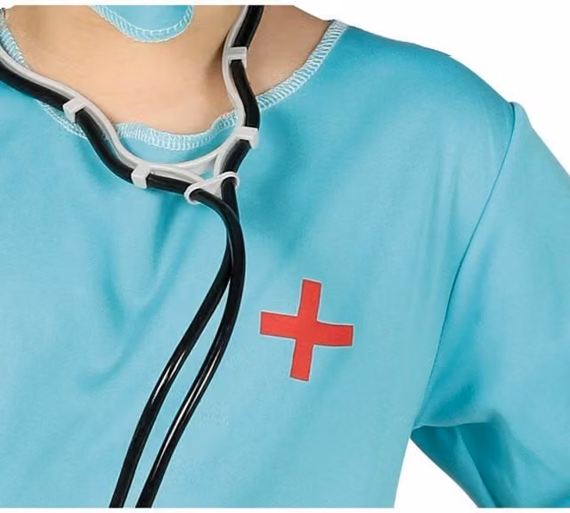 Fiestas Guirca Childrens Surgeon Costume in Blue and Black