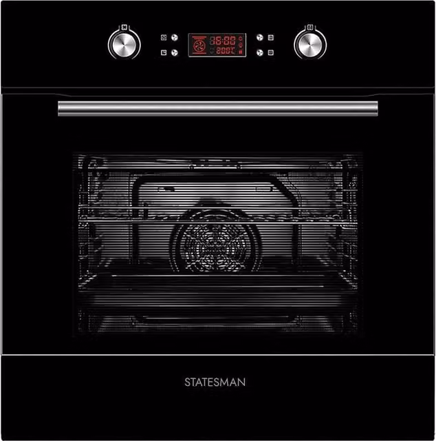 Statesman Black Built-in Combi Multifunction Glass Oven – 1