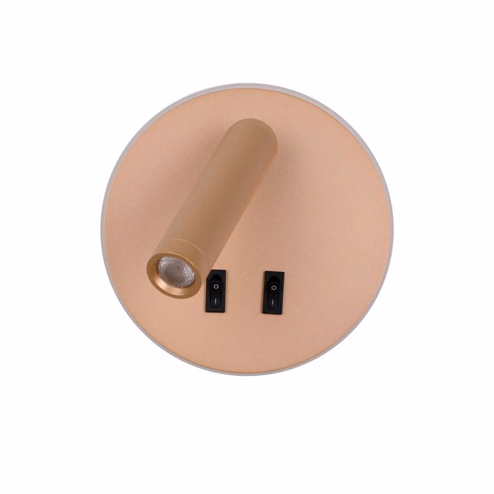 Netlighting Furla Gold Reading Wall Light with 2x LED Warm White 3000K – 2