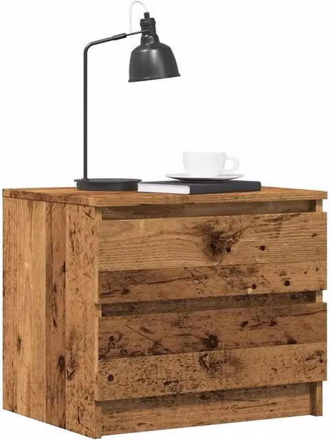 EONLION Bedside Cabinet in Brown Old Wood, W/D/H: 50 x 40 x 43.5 cm – 1