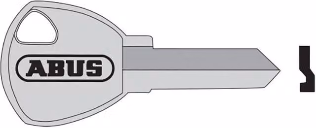 ABUS 65 Series Mechanical Key Blank in Brass Gold and Silver
