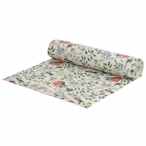 Riva Home Floral Christmas Table Runner, Green and Multicolour, W: 180 cm, D: 35 cm – 3