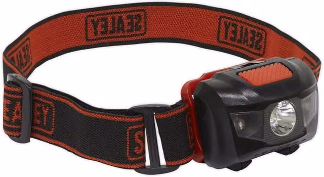 Loops 3W LED Head Torch Spotlight with Adjustable Headband featuring White and Red LEDs – 1