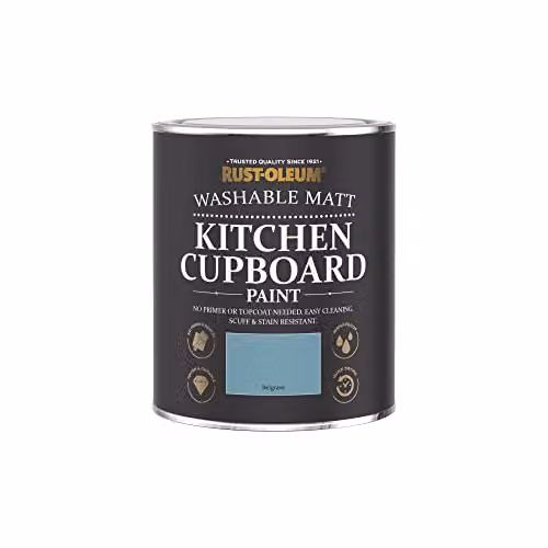 Rust-Oleum Belgrave Blue Kitchen Cupboard Paint, Matt Finish, 750ml – 4