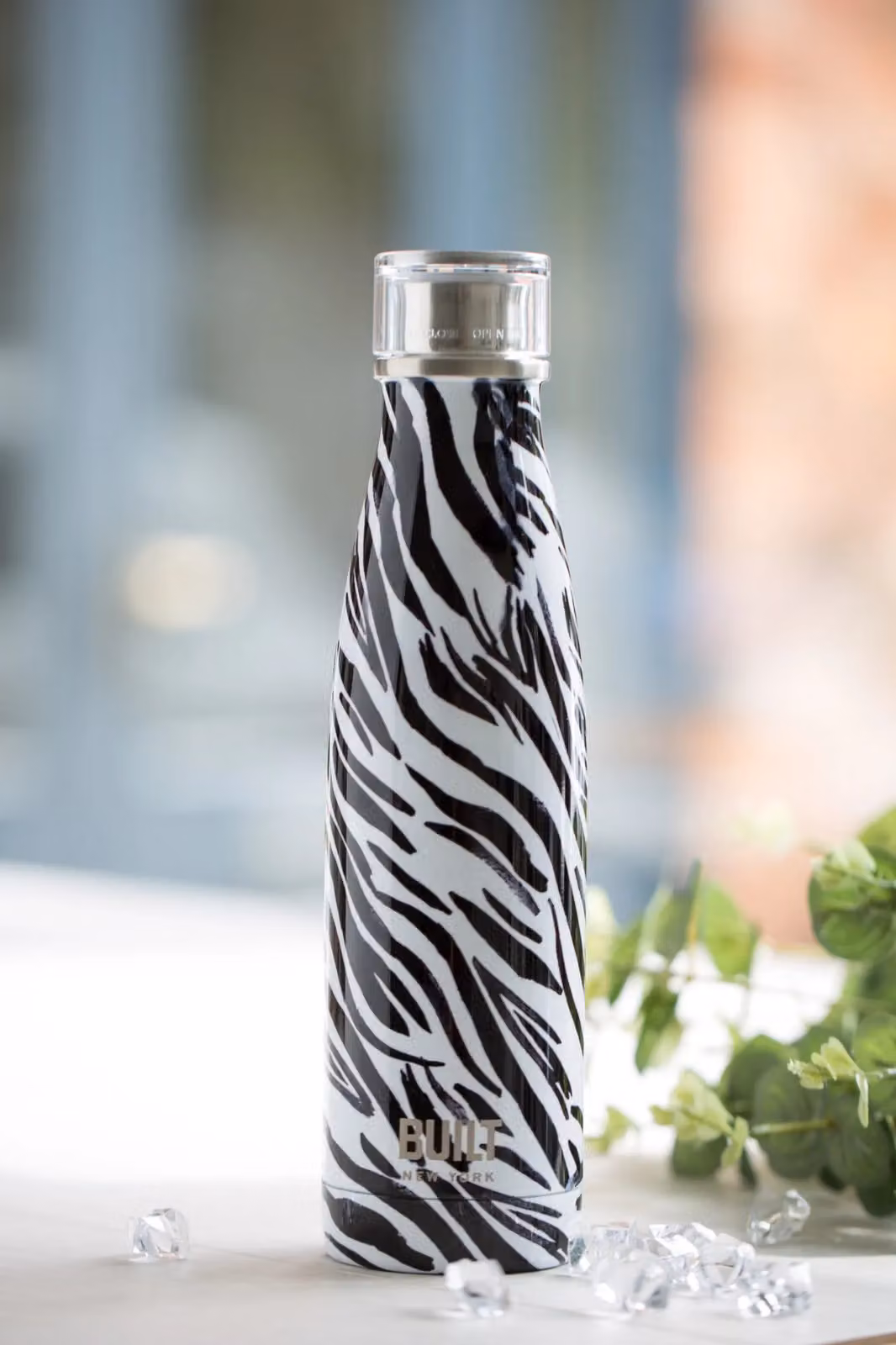 Built NY White Zebra Vacuum Insulated Stainless Steel Water Bottle, 500 ml – 4