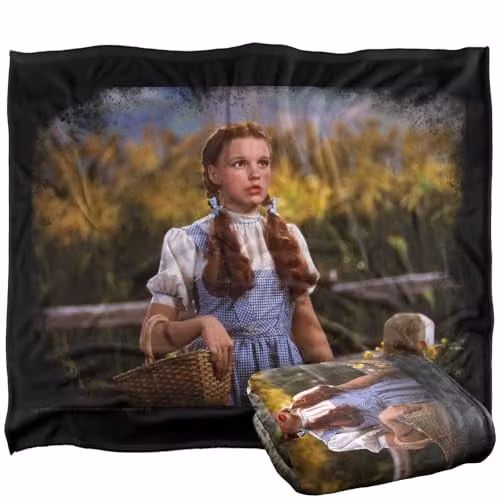 LOGOVISION The Wizard Of Oz Not In Kansas Anymore Corn Field Super Soft Fleece Throw Blanket, Multicolour, W: 152 cm, D: 127 cm